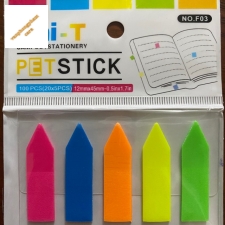 Giấy note UNI-Phân trang nhựa-5 màu mũi tên