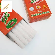 Phấn viết bảng không bụi (Trắng) (Hộp/10 Cây)