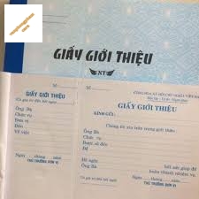 GIẤY GIỚI THIỆU 50 Tờ ( 13cm x 19 cm )
