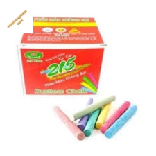 Phấn viết bảng không bụi (Màu) (Hộp/100 Cây)