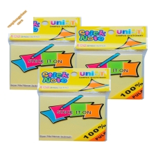 Giấy note UNI 3x3 vàng (76mx76mm)