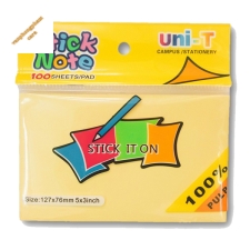 Giấy note UNI 3x5-Vàng (127mm x 76mm)
