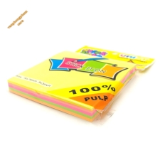 Giấy note UNI 4 màu dạ quang 3x3 (76mmx76mm)