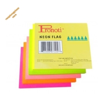 Giấy note 3x3 inch 76x76mm  1 màu dạ quang Pronoti 30383