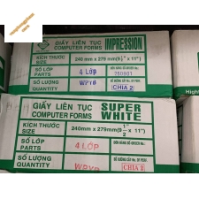 Giấy in liên tục 240x279mm 4 liên Chia 2