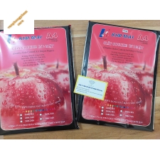 Giấy couche Kim Mai in 2 mặt bóng 260g A4