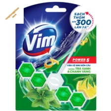 Viên treo bồn cầu Vim 50g trà xanh