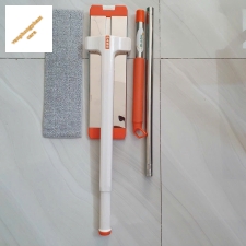 "Cây lau bẹ kéo tự vắt 42cm bản nhựa.    - 2 mop lau kèm theo - mop lau 42cm 2 đầu móc"