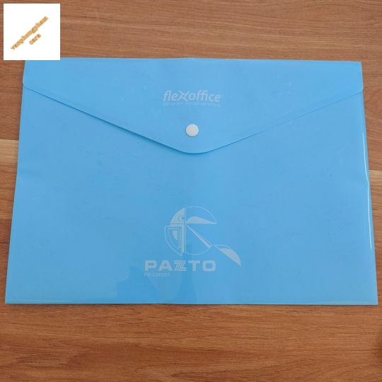Bìa nút A4  1 ngăn FO-CBF009 4 màu pastel, da trời