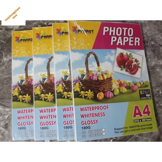 Giấy In Ảnh A4 180mg ( 1 mặt, 50 tờ/xấp)