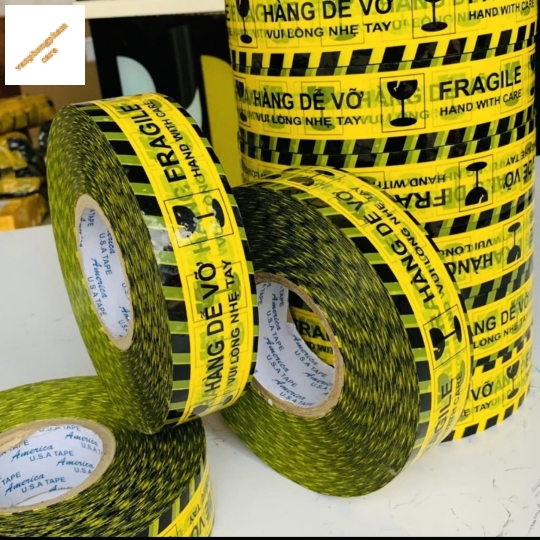 Băng keo hàng dễ vỡ 48mm, 166gram /cuộn