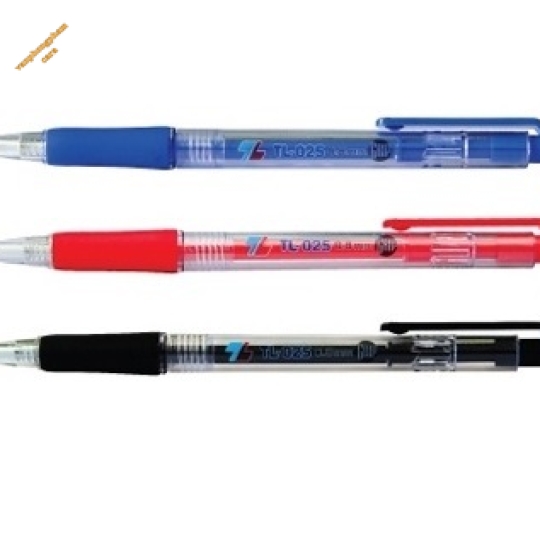Bút Bi Thiên Long TL025 (Xanh-Đen-Đỏ)