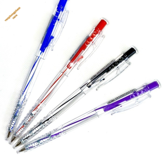 Bút Bi Thiên Long TL027 (Xanh-Đen-Đỏ-Tím)
