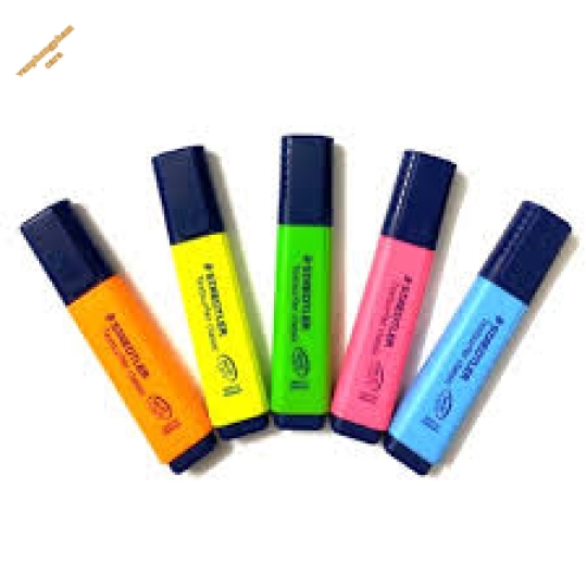 Bút dạ quang Steadler (Cam-Vàng-Hồng-Xanh Dương-Xanh Lá)
