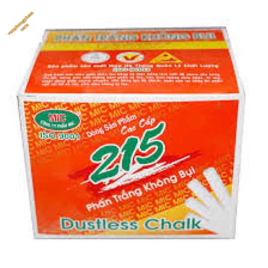 Phấn viết bảng không bụi (Trắng) (Hộp/100 Cây)