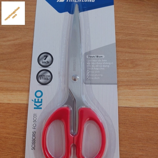 Kéo văn phòng 7 inch FO-SC01 - đỏ