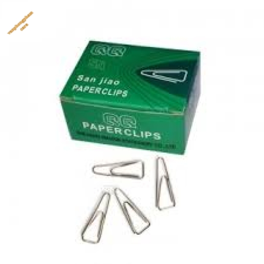 Kẹp giấy C62 đầu nhọn (Loại 1: 90–>100 Cây)