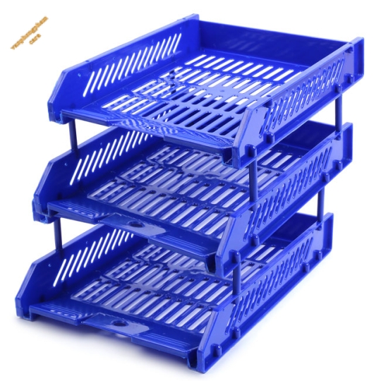 Kệ 3 tầng ráp nhựa mã số 182-3 Xukiva xanh da trời
