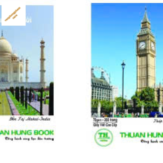 Vở kỳ quan thế giới 200 trang 4 ô ly 70gsm