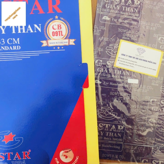 Giấy than Gstar (Loại 1) Thái Lan (Hộp/100 Tờ)