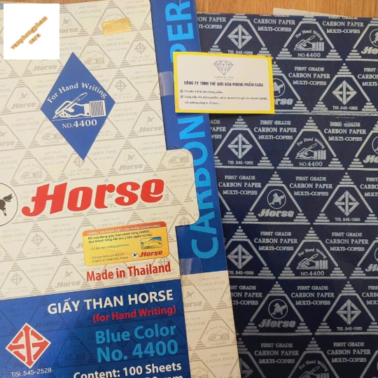 Giấy than horse (Loại 1) (Hộp/100 Tờ)