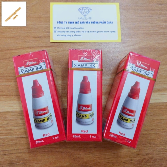Mực dấu Shiny-S62-Đỏ (28ml)