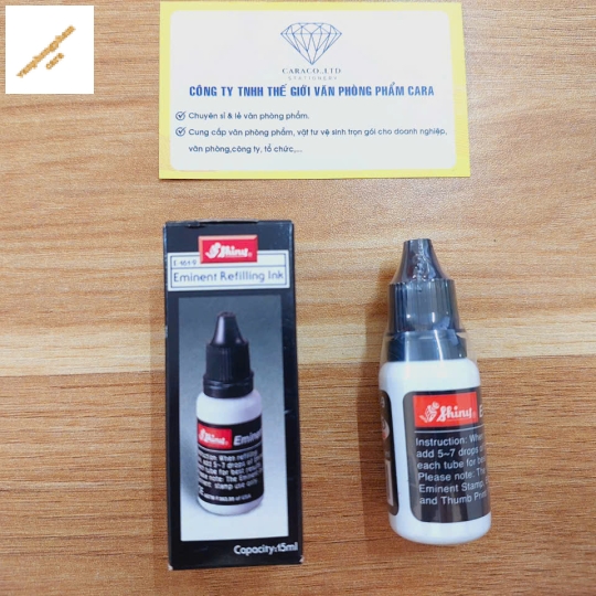 Mực lăn tay Shiny E161-9 15ml đen
