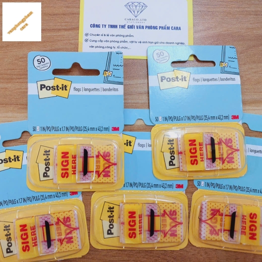 Miếng note trình ký Sign Here 3 mét  Post IT 680-9 , 50 miếng/ vỉ