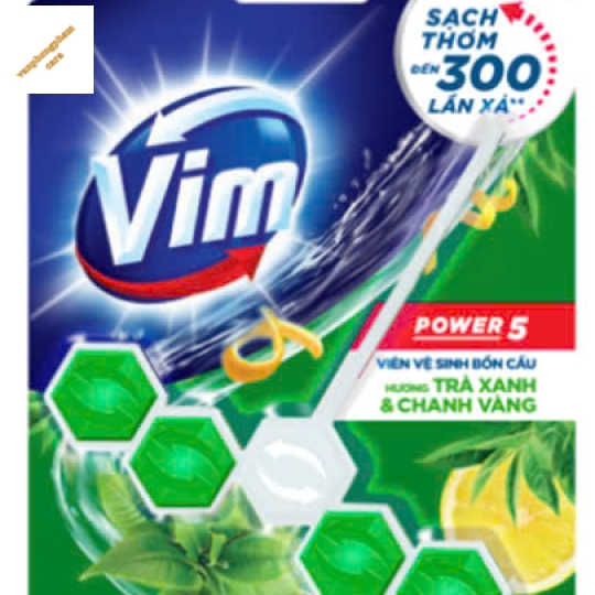 Viên treo bồn cầu Vim 50g trà xanh